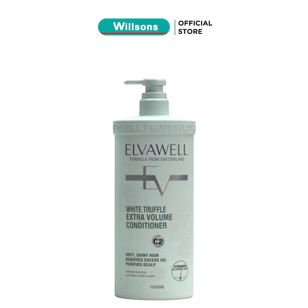 Dầu Xả Cho Tóc Dầu Bết ELVAWELL White Truffle Extra Volume C2 500ML, Màu Xanh