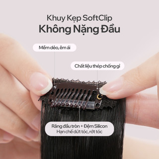 Bộ Tóc Kẹp 6 Phím CAPELLI Cúp C-Curl 50cm