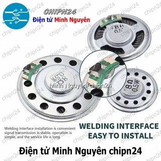 [2 cái] (N27-N32) Loa tròn 8R 0.5W (20mm/23mm/28mm/30mm/36mm/40mm) - [Chọn Loại]