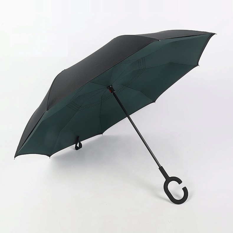 Ô Dù Gấp Ngược Tự Động 2 Lớp Cao Cấp Cho Ô Tô, Chống Tia UV, Khung Thép Chống Gỉ Siêu Bền Cỡ Lớn