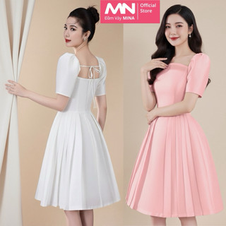 Đầm dự tiệc MINA thiết kế dáng xoè chất liệu Taffeta MN214