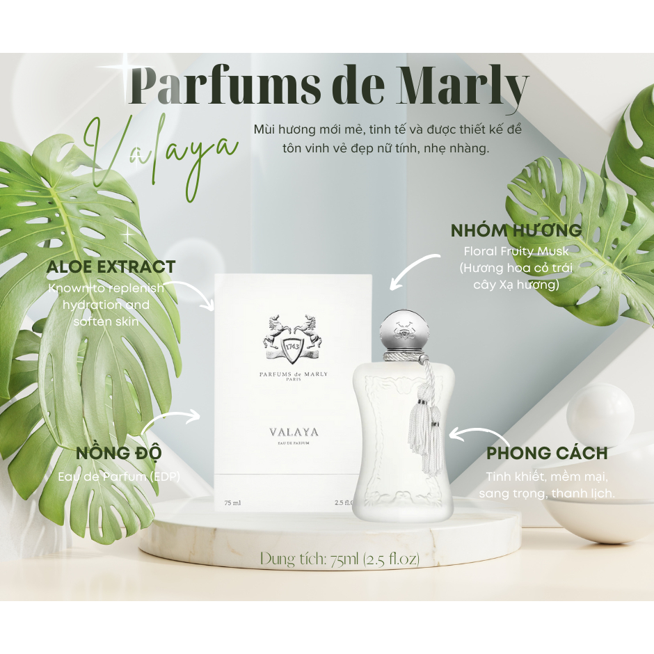 Nước Hoa Nữ Parfums De Marly Valaya Eau De Parfum (EDP) 75ml
