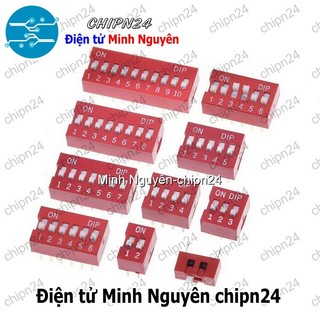(K81) Công tắc bit Đỏ Chân cắm (1P/2P/3P/4P/5P/6P/7P/8P/9P/10P/12P) - [Chọn Loại]