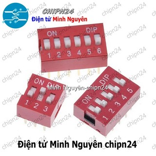 (K81) Công tắc bit Đỏ Chân cắm (1P/2P/3P/4P/5P/6P/7P/8P/9P/10P/12P) - [Chọn Loại]