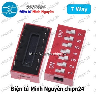 (K81) Công tắc bit Đỏ Chân cắm (1P/2P/3P/4P/5P/6P/7P/8P/9P/10P/12P) - [Chọn Loại]