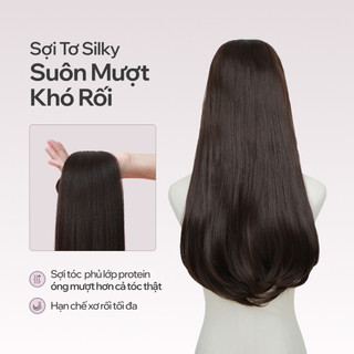 Bộ Tóc Kẹp 6 Phím CAPELLI Cúp C-Curl 50cm