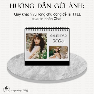 [CƠ BẢN] Lịch Để Bàn 2026 Thiết Kế & In Theo Yêu Cầu – In Hình Cá Nhân / Quà Tặng Tết, Gia Đình, Doanh Nghiệp