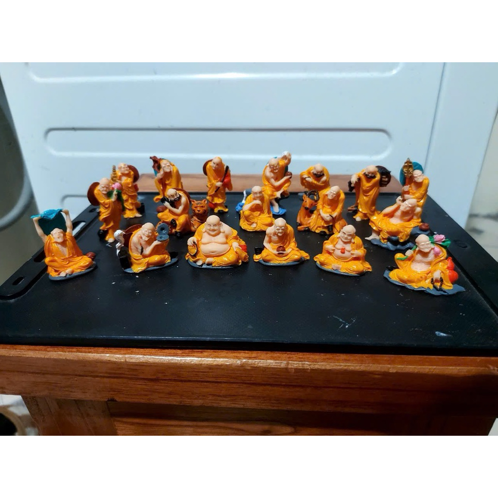 Mô hình tượng 18 vị la hán cao 3-5cm