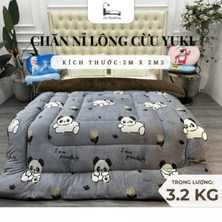   Chính Hãng  Chăn Nỉ Lông Cừu YUKI COCO Siêu Ấm Mền YUKI Dày Mịn Kích Thước 2mx2m3 Nặng 3.1-3.4kg  không túi  