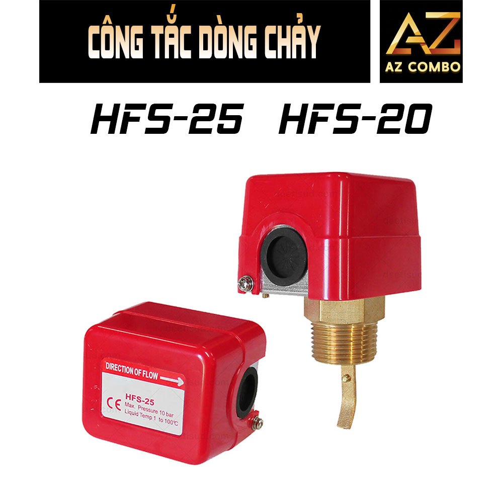 (Hàng chuẩn) Công Tắc Dòng Chảy phi 34, phi 27 HFS20 HFS25 | Flow Switch Điều Khiển Máy Bơm – Chille