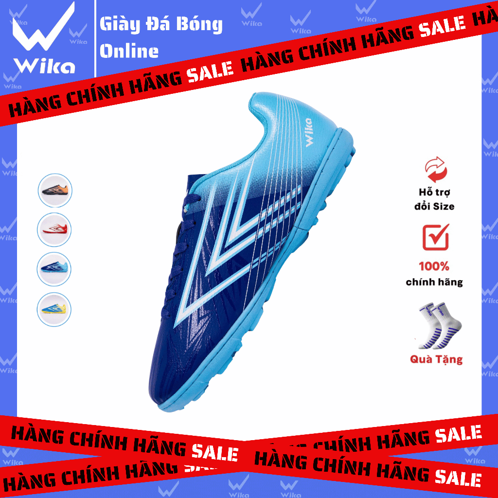 Giày Đá Bóng Wika Koma, Chất Liệu Da Pu Cao Cấp, Khâu Toàn Bộ Đế, Đinh Tf Chống Trơn