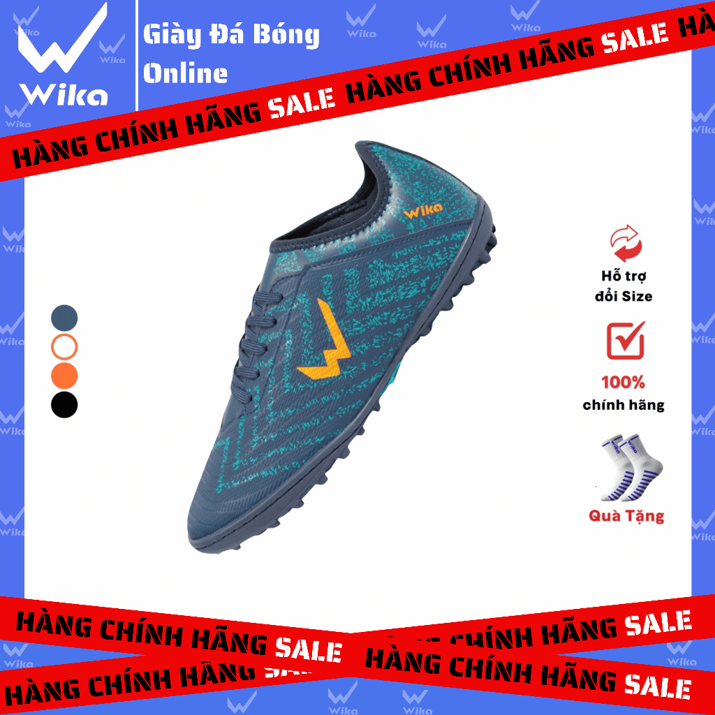 Giày Đá Bóng Nam Wika Hunter II Chính Hãng, Đường Vân Nổi Bật Sắc Nét Đế Tf Thế Hệ Mới Cao Cấp.