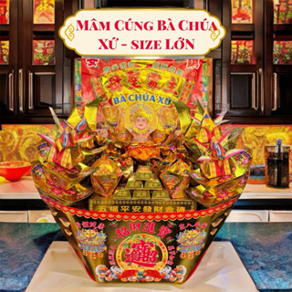  MÂM CÚNG BÀ CHÚA XỨ SIZE LỚN 50x50cm _ ĐẶT MẪU THIẾT KẾ IB SHOP 
