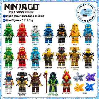   Có sẵn  Đồ chơi lắp ráp bộ sưu tập các nhân vật mô hình minifigures Ninjago Dragons rising LELE 