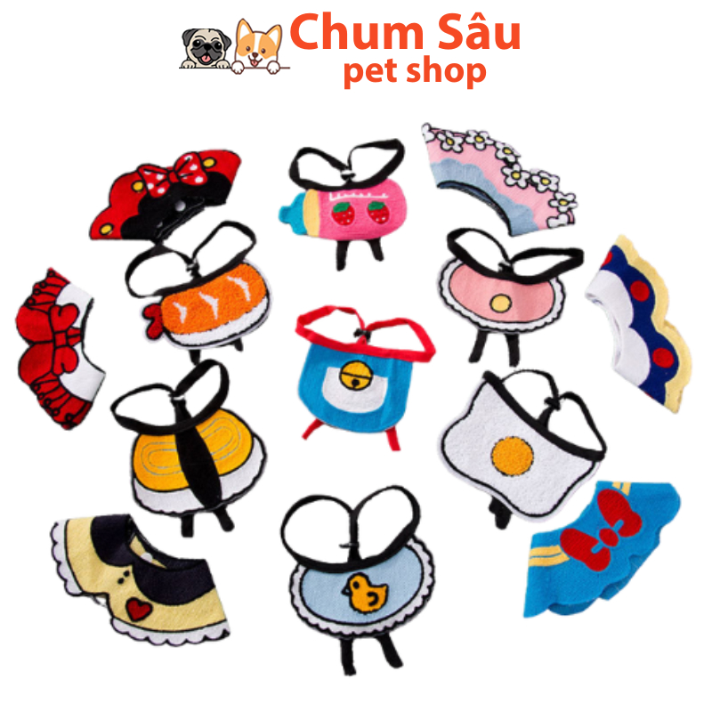 Yếm Đeo Cổ Dễ Thương Cho Chó Mèo