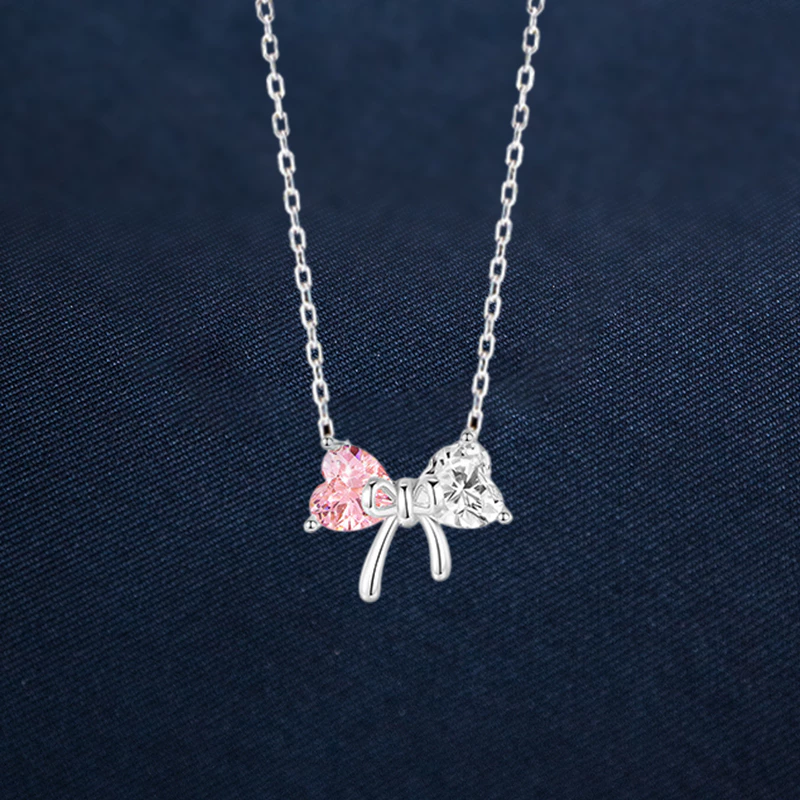 Dây chuyền bạc Ý S925 Nơ Công Chúa Asimi Princess Vibe DC72 6