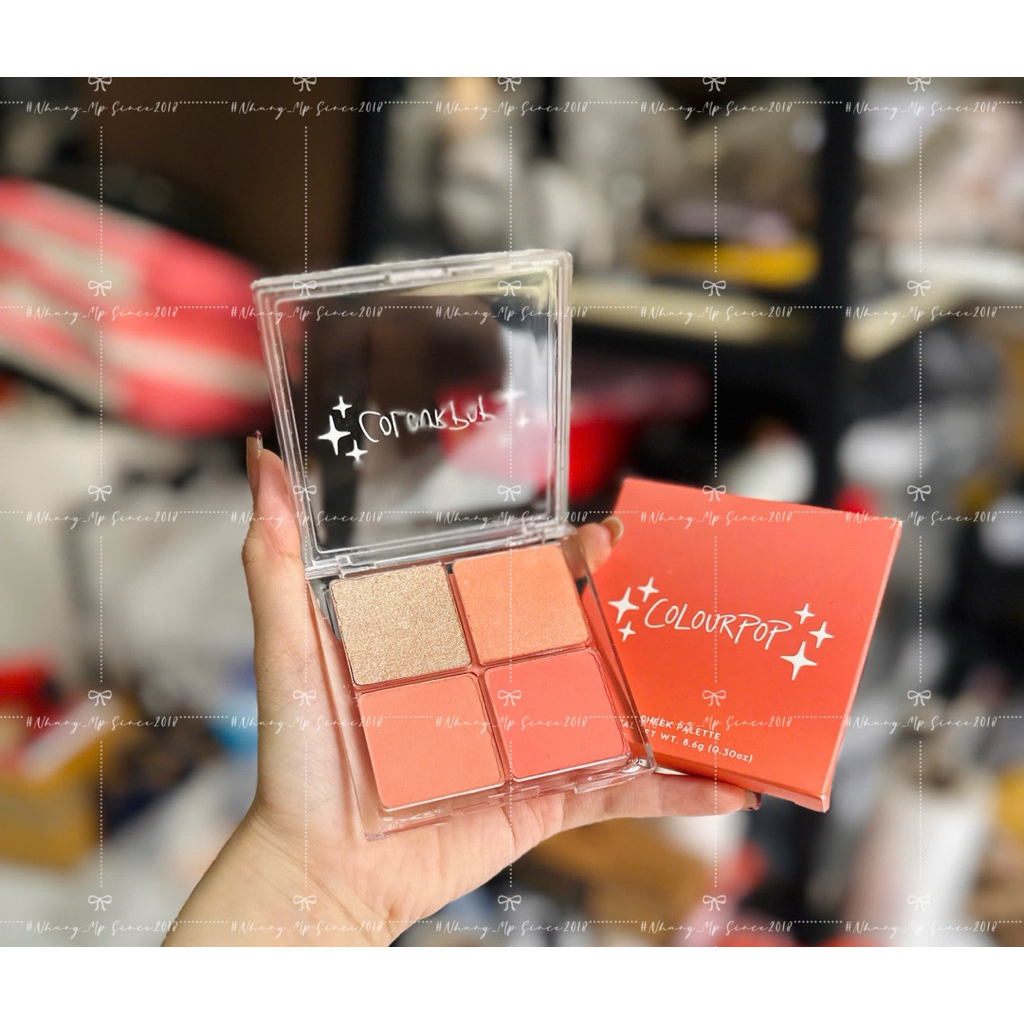 Má hồng Colourpop Extra glazed blush highlight cheek palette