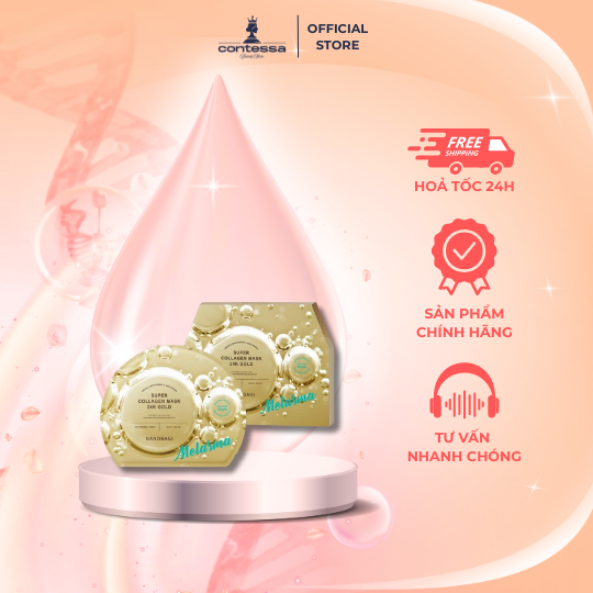 Mặt Nạ BANOBAGI Bổ Sung Collagen, Mờ Nám Super Collagen Mask 30ml - SUPER 24k Gold