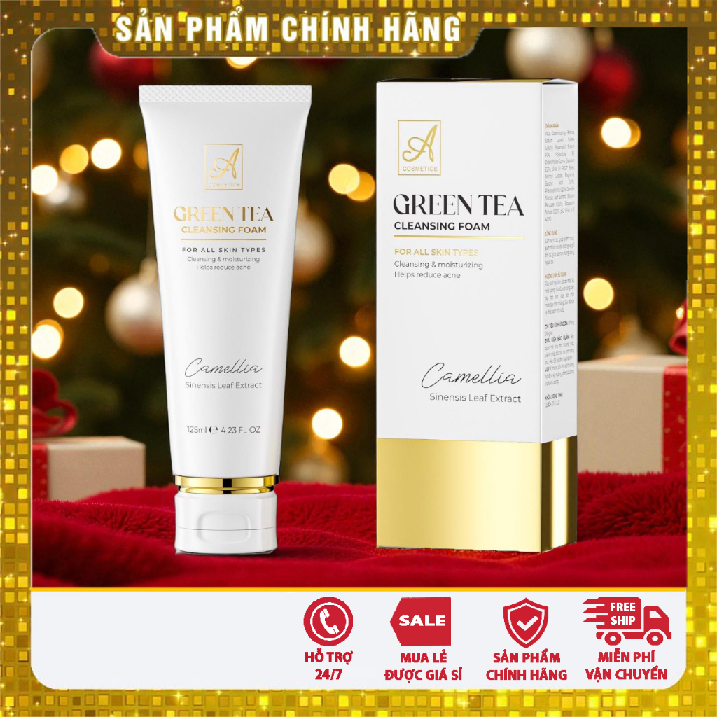 [Chính Hãng] Sữa rửa mặt trà xanh X2 A cosmetics, sữa rửa mặt trà xanh greentea phương anh, sữa rửa mặt a cosmetic 2025