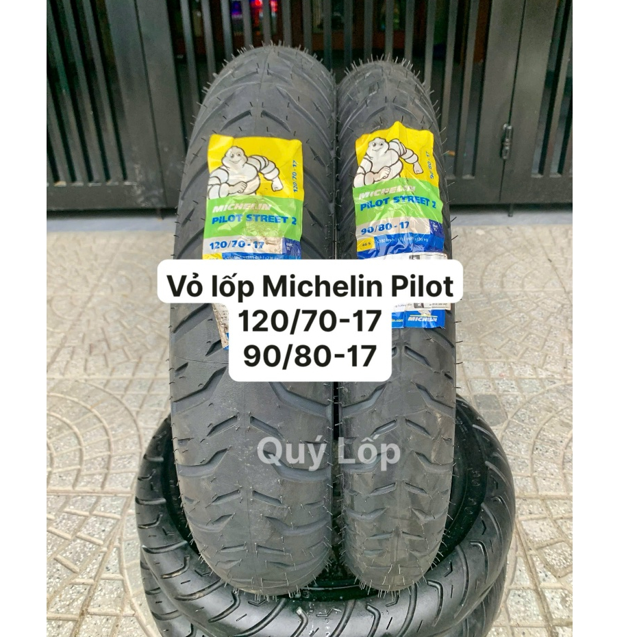 Vỏ lốp MICHELIN Pilot Street 2 gắn cho Winner, Exciter 150 2019 trở lên, 155VVA. Vỏ không ruột