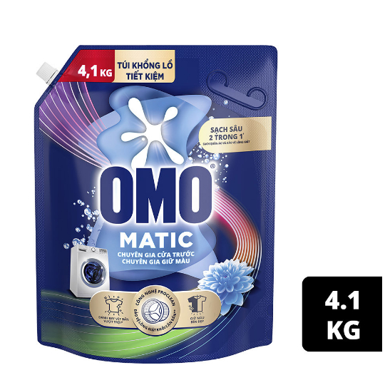 Nước Giặt OMO Matic Chuyên Gia Giữ Màu Cửa Trước 4.1KG