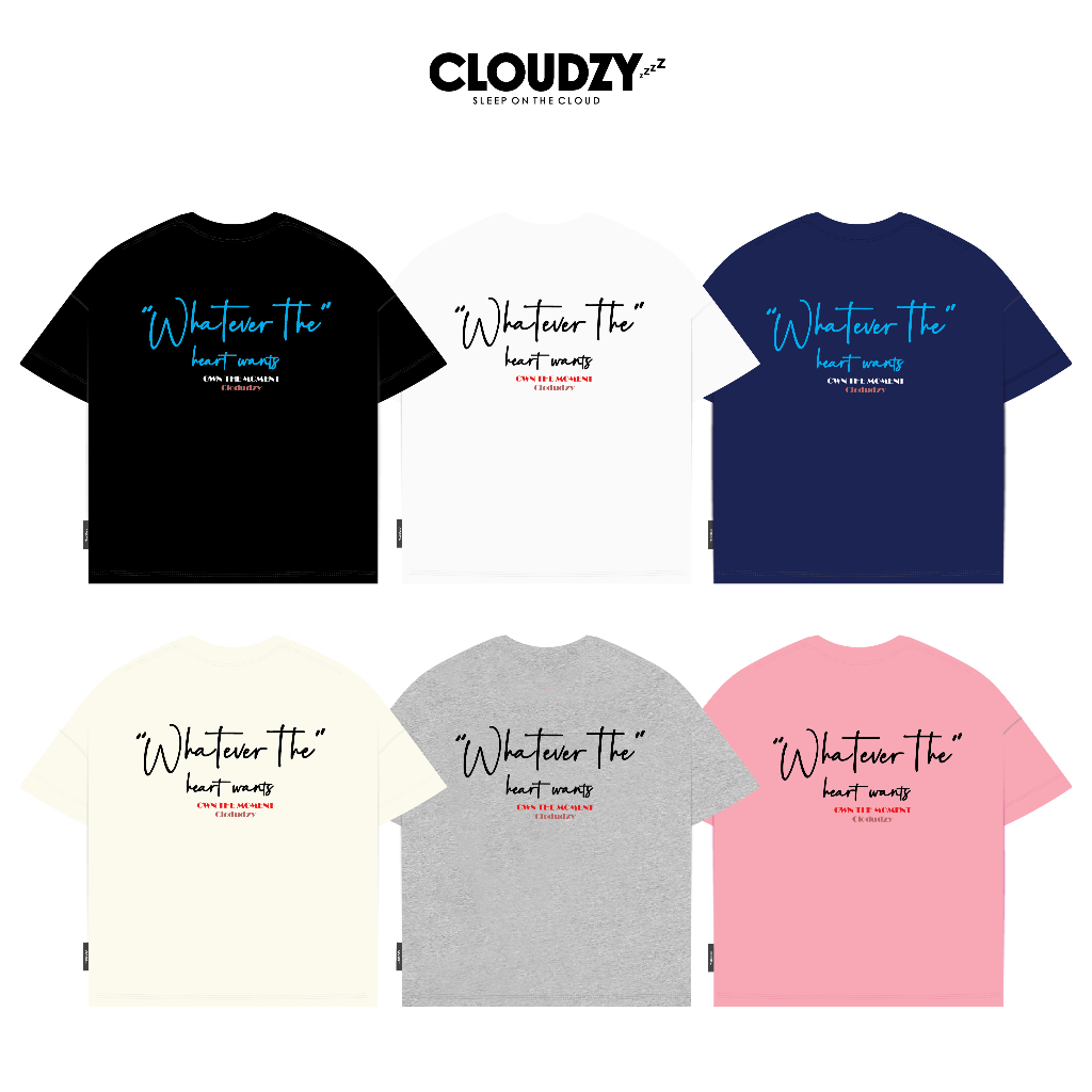 Áo thun boxy nam nữ streetwear local brand CLOUDZY áo phông form rộng in chữ basic chất cotton 100% 