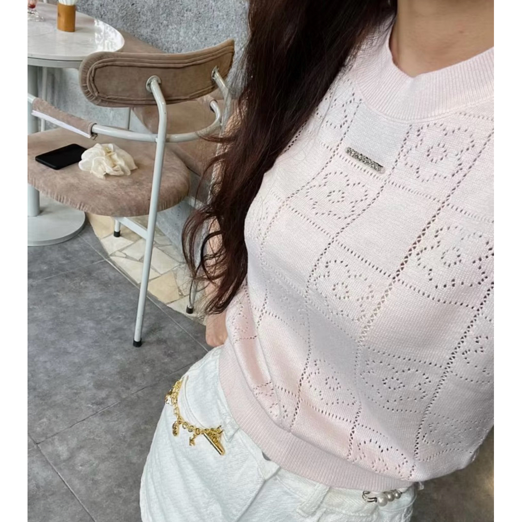 ÁO LEN DẬP HOA FLOWER TOP TI NGOAN (NEWTAG) | BigBuy360 - bigbuy360.vn