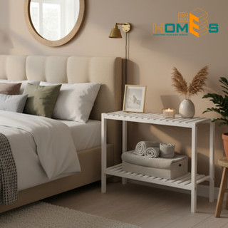 Kệ giày gỗ BEHOMES 2 tầng 80cm Gỗ Thông Cao Cấp Chống Mối Mọt Cong Vênh