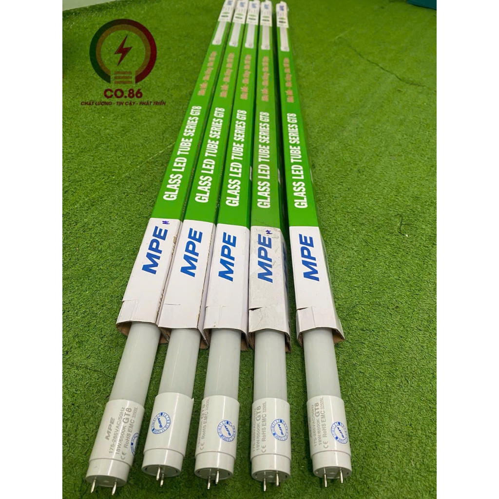 Đèn Led Tube Thuỷ Tinh MPE GT8-120T 1,2m 18W, GT3-120T Mét Hai 28W  Ánh Sáng Trắng