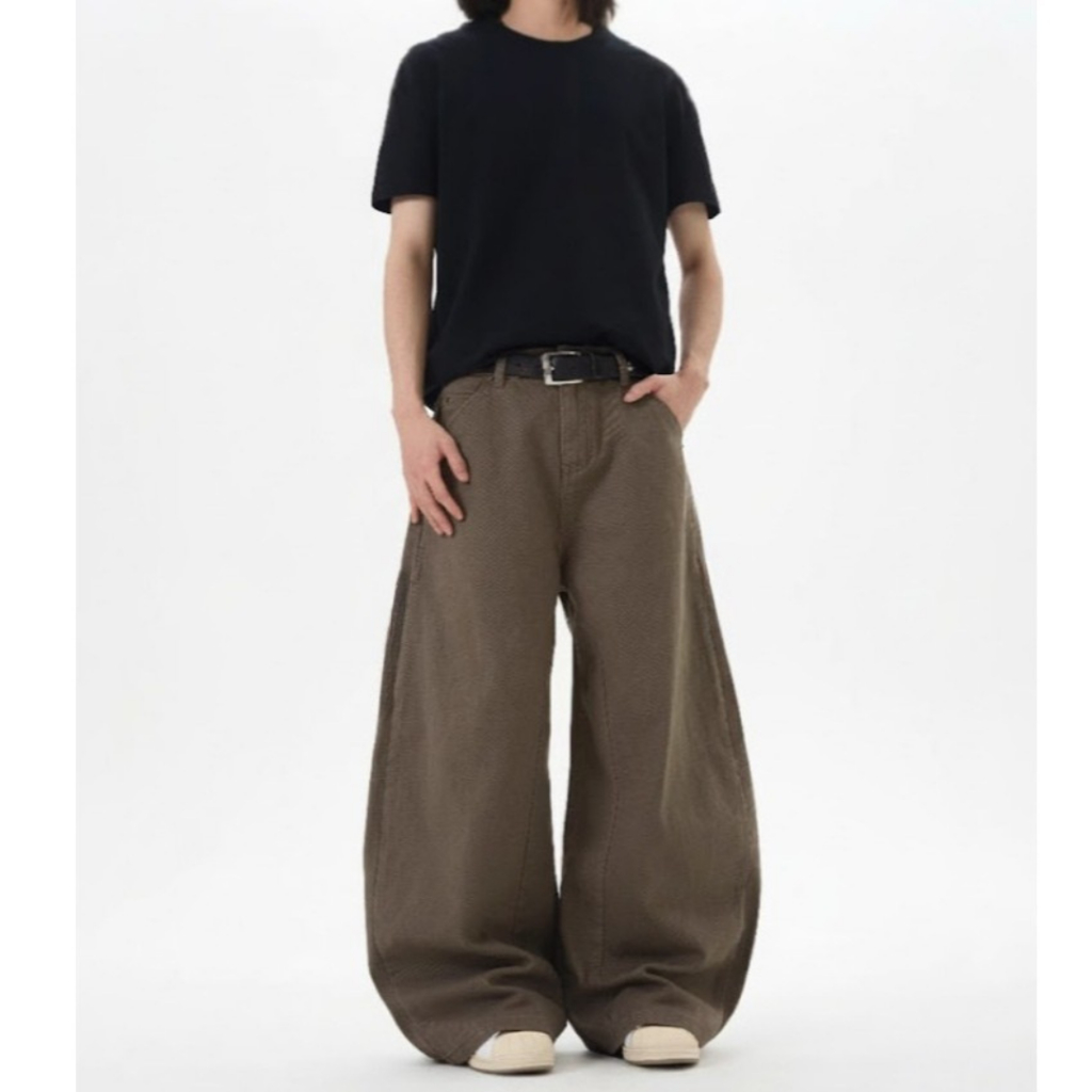 Quần Jean 𝐂𝐎𝐎𝐋𝐂𝐑𝐄𝐖 Dáng Bầu Nâu Coffee – Basic, Cá Tính, Thời Thượng | BigBuy360 - bigbuy360.vn