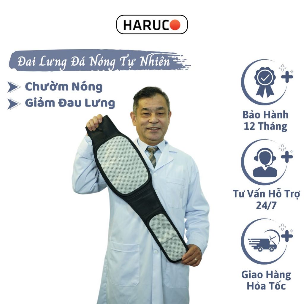 Đai Lưng Đá Nóng Haruco Giúp Giảm Đau Lưng Hiệu Quả