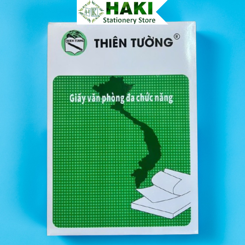 Giấy in A4 HAKI, giấy A4 500 tờ 70gsm, giấy photo chất lượng và độ dày cao, trắng sáng đều màu