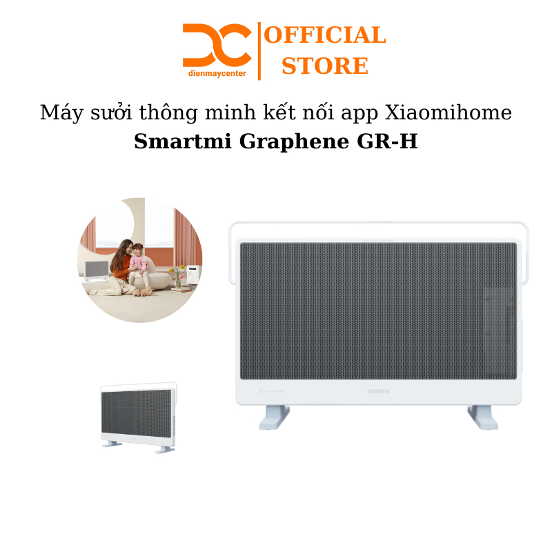 Máy sưởi Smartmi Graphene GR-H chế độ nhiệt, chế độ an toàn - Bảo hành 6 tháng - Shop DC Center