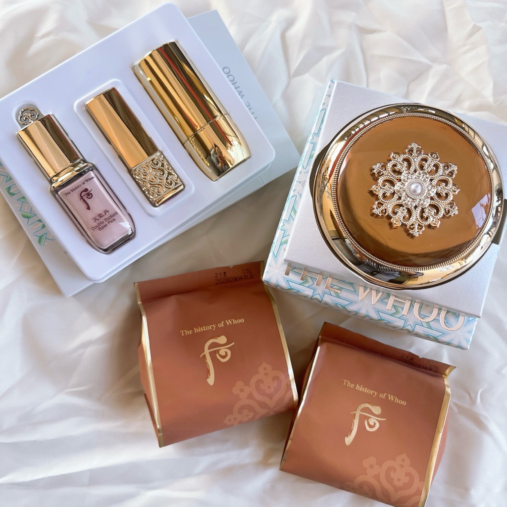 Set Cushion tái sinh The Whoo cao cấp cushion the history of whoo