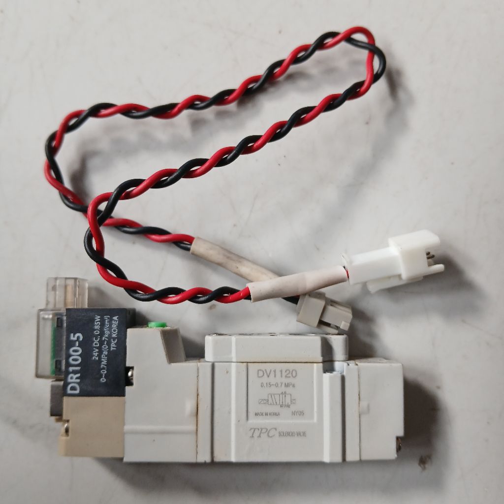 van 5/2 solenoid air valve khí nén TPC 24V ren M5