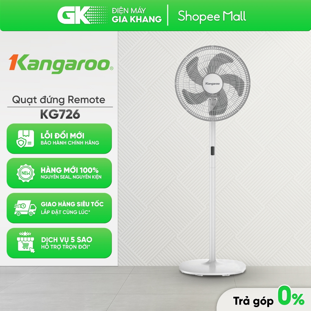 Quạt Đứng KANGAROO 45W KG726 [Toàn Quốc]