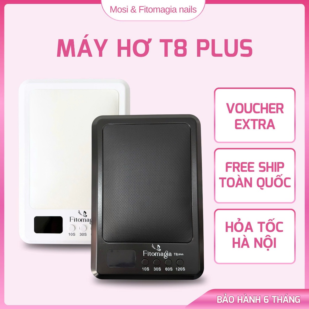 [Hỏa Tốc] Máy Hơ Gel T8 Plus Fitomagia 72W, 60 Đèn Led/UV, 4 Chế Độ - Bảo Hành 6 Tháng