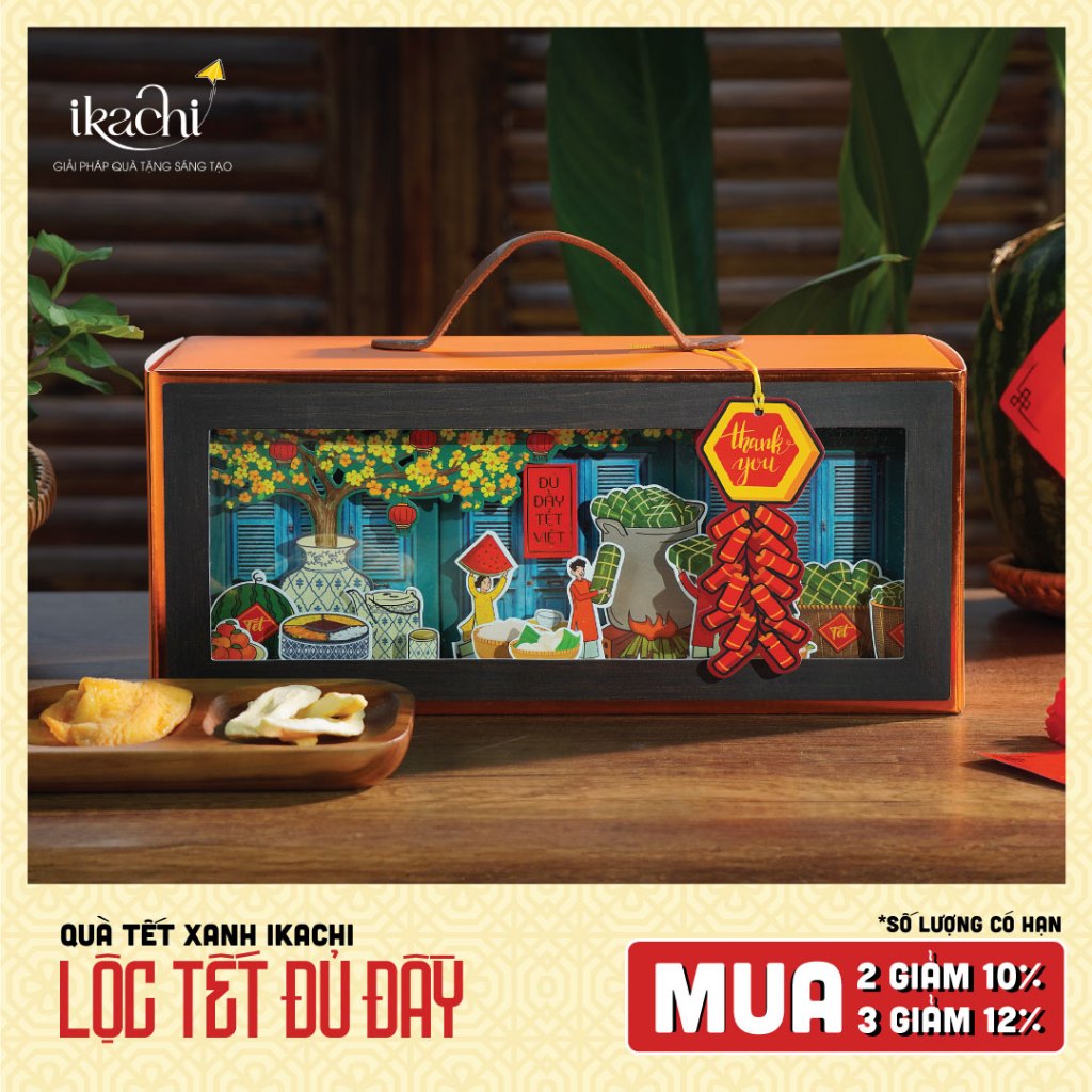 MUA 2 GIẢM 10% - Combo Quà Tết Xanh IKACHI | LỘC TẾT ĐỦ ĐẦY | Quà Tết Ý Nghĩa 2026 | Combo Quà Tặng 
