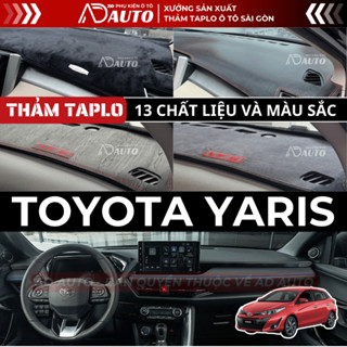 Thảm taplo TOYOTA YARIS, Thảm Phủ Taplo Ô Tô 13 Chất Liệu Da, Nhung, Chống Nắng, Chống Chói, Bảo Vệ Taplo, AD AUTO