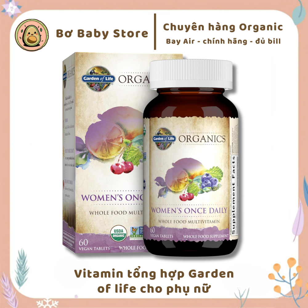 Viên uống Women's Once Daily Garden of Life 60 viên (BILL US)