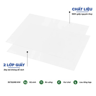 Giấy Vệ Sinh Công Nghiệp Let Green 700g Giấy Cuộn Lớn 2 Lớp Thấm Hút Tốt Dùng Cho Hộp Đựng Lớn