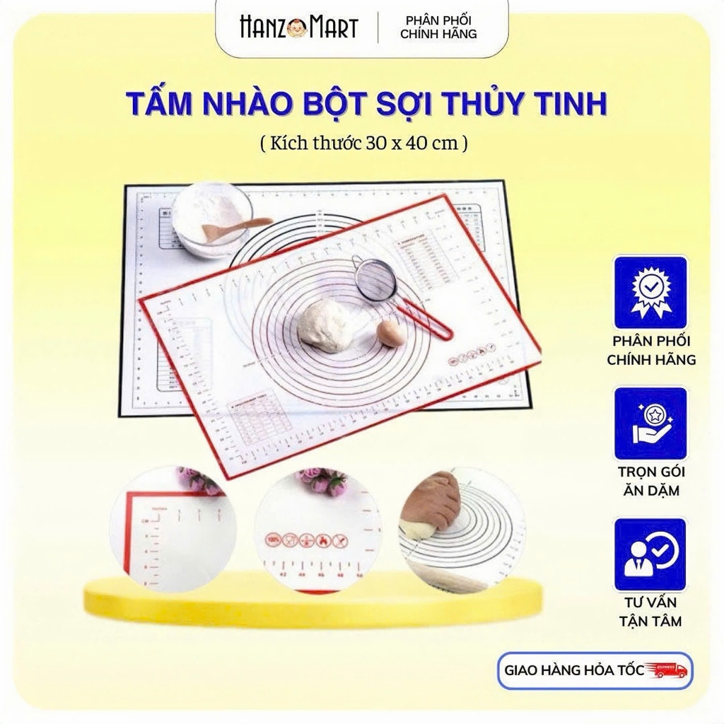 Tấm nhào bột sợi thủy tinh 30x40 - hanzo2009