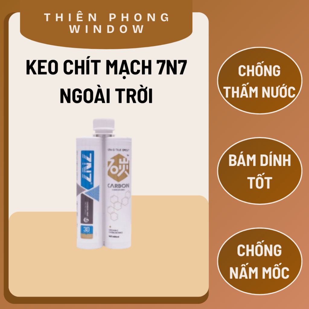 Keo chít mạch ngoài trời 7N7 chống chịu thời tiết, thân thiện môi trường, an toàn sức khỏe
