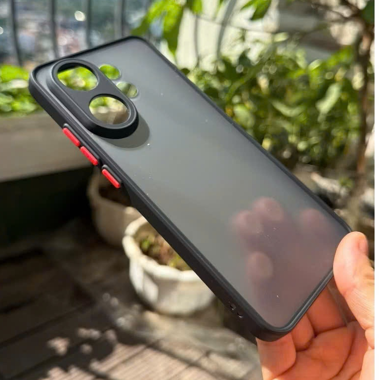 ( xu hướng ) Ốp lưng Vivo S30 , S30 Pro Mini nhám viền màu,chống bám vân tay ( nhám Đen)