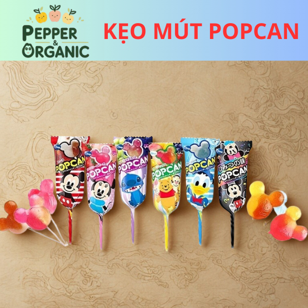 Kẹo mút Popcan Glico cho bé nhiều vị
