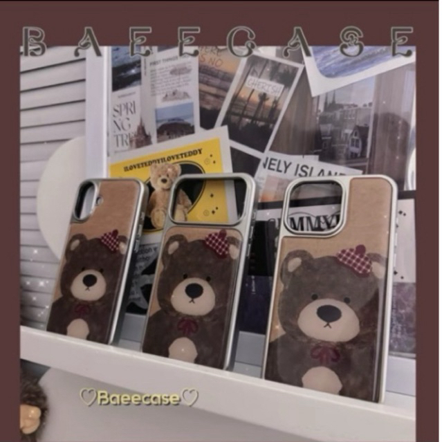 Ốp gấu thu đông xi mạ điện - Baeecase store