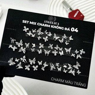 Sét Charm Nơ Kim Loại, charm nơ, sét nơ thừng - mina nail