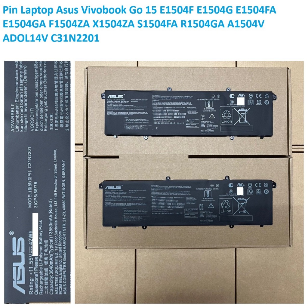 ⚡️ Pin Laptop Asus Vivobook Go 15 E1504F E1504G E1504FA E1504GA F1504ZA X1504ZA S1504FA R1504GA A150