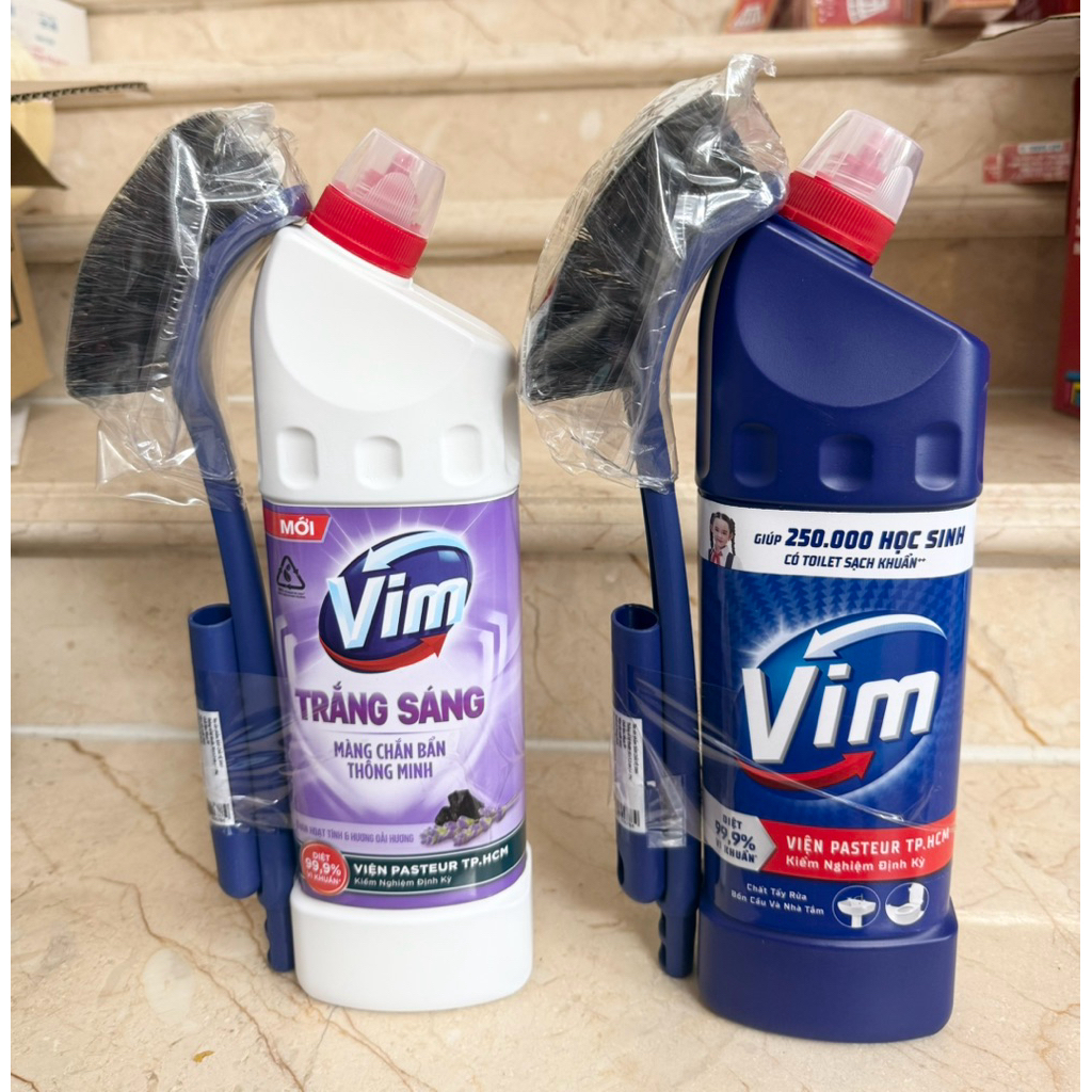 Chai Vim Trắng Sáng Hương Chanh Sả Dịu Mát 880ml & Vim Trắng Sáng Hương Oải Hương Dịu Mát 870ml ( Hà