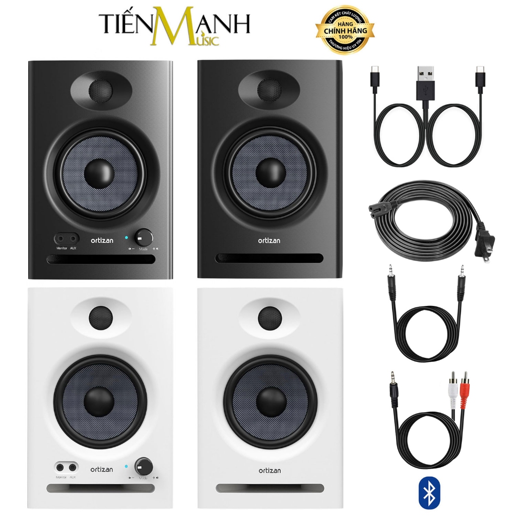 [BH 12 Tháng] Loa Kiểm Âm Bluetooth 5.3 Ortizan C7 - Công Suất 80W, Tùy Chỉnh Bass Treble, OTG USB D